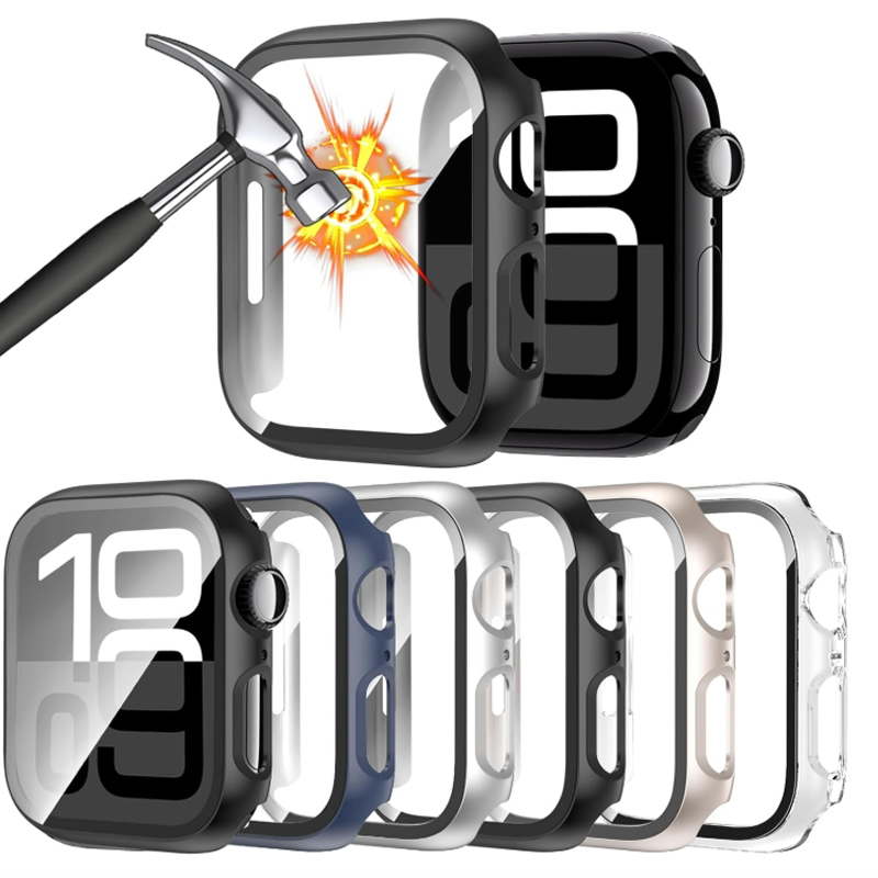 Smart Garden 9 - Tempered Glass+Case For Apple Watch 44mm