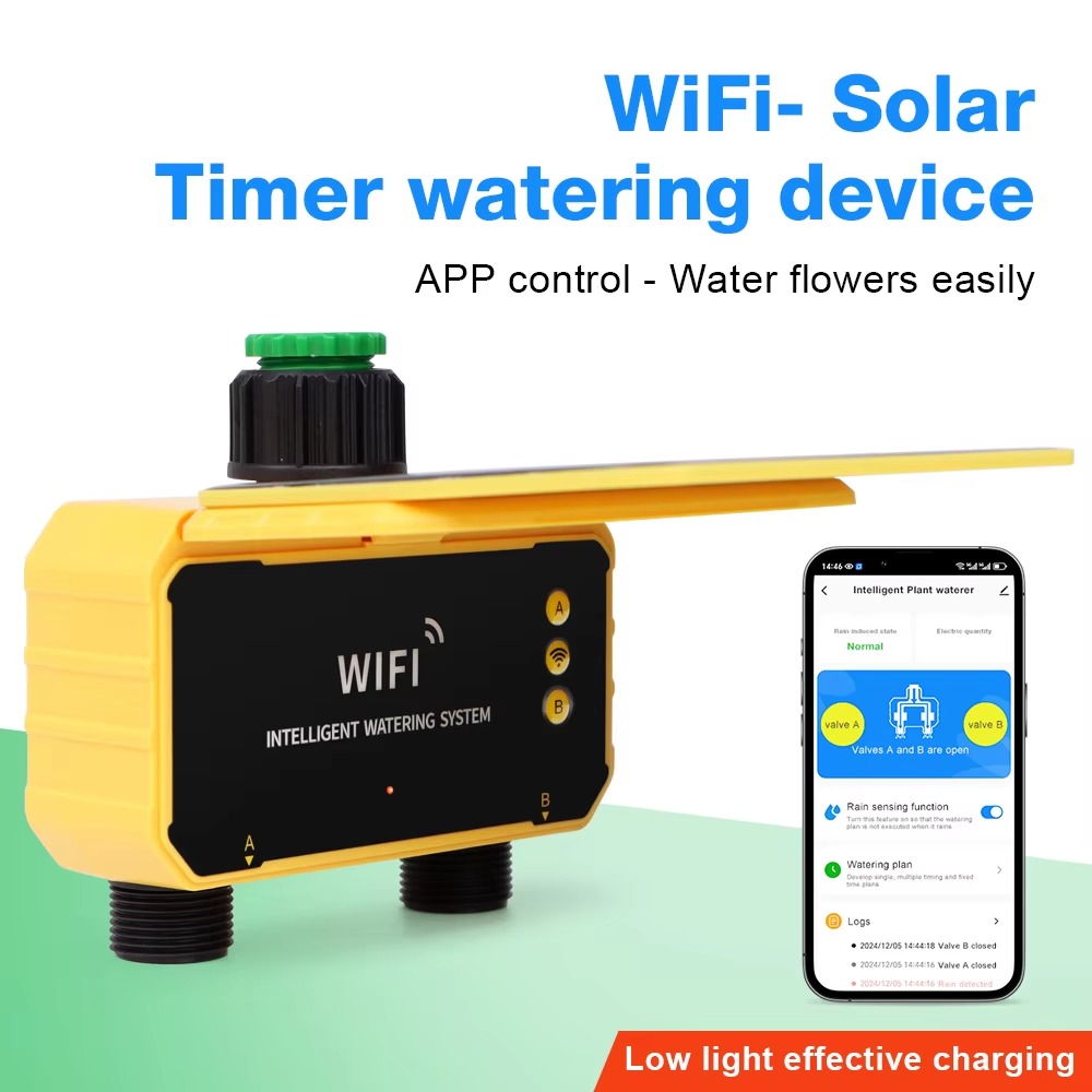 Smart Garden Nursery - 1/2 Outlets WIFI Solar Irrigation Timing