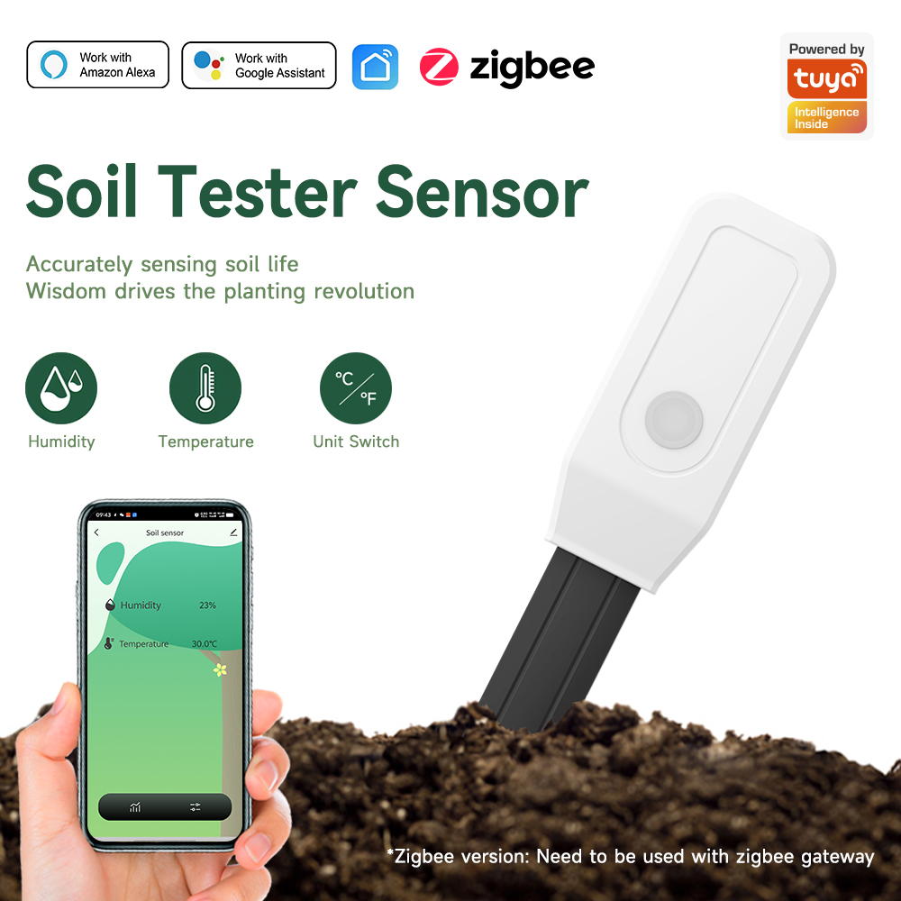 Smart Garden Sensors - iHseno Tuya Zigbee Smart Soil Tester