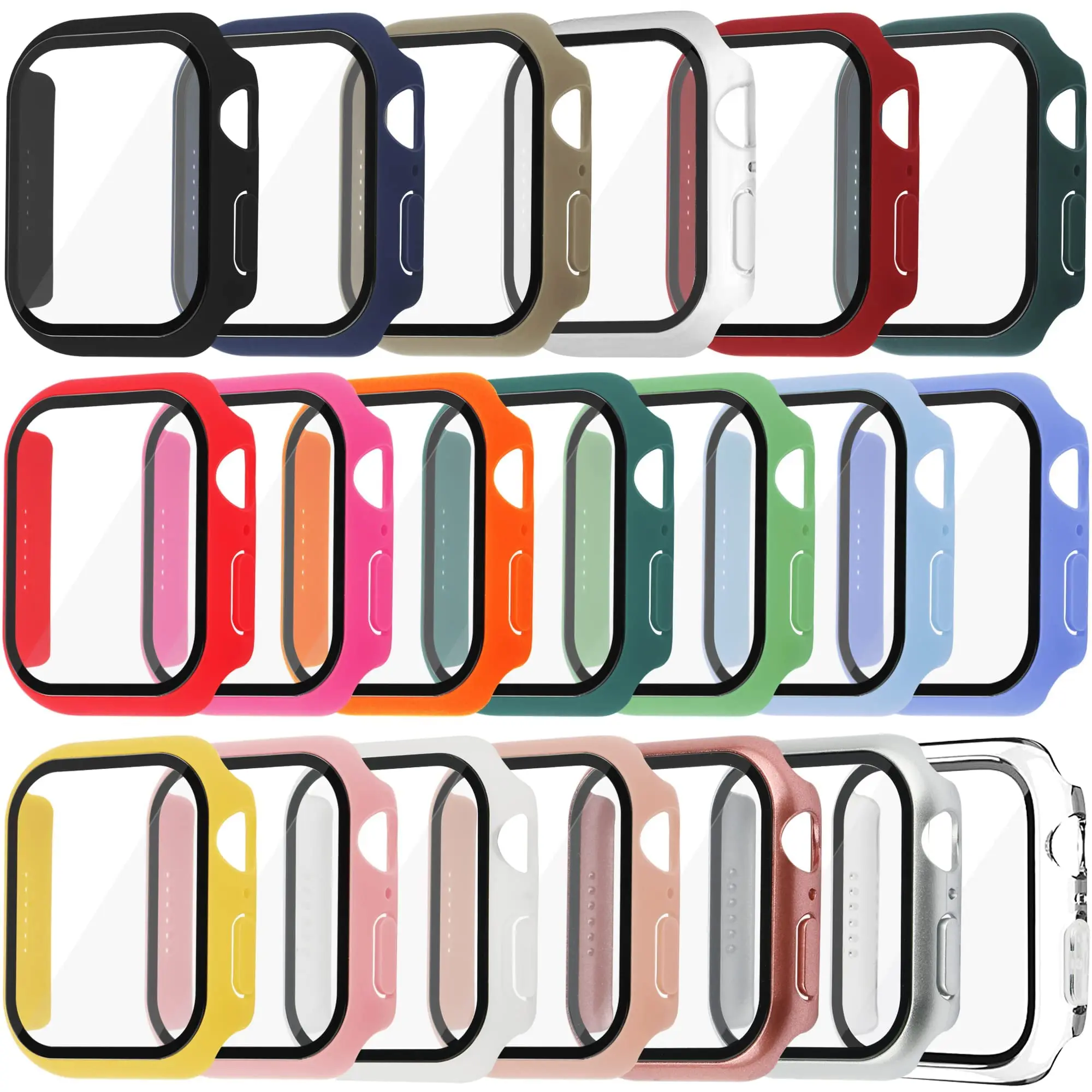 Smart Garden 9 - Tempered Glass+Cover For Apple watch Case
