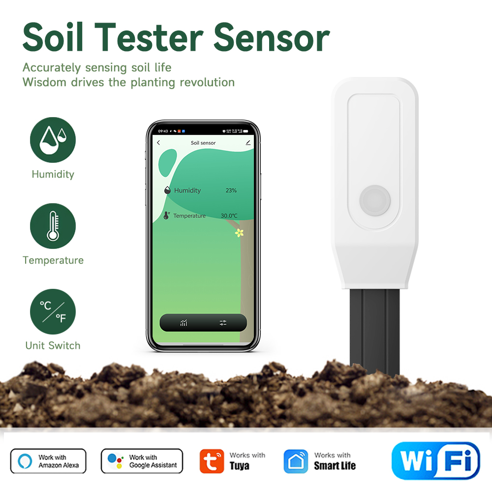 Smart Garden Sensors - Tuya Smart WiFi Soil Tester Temperature