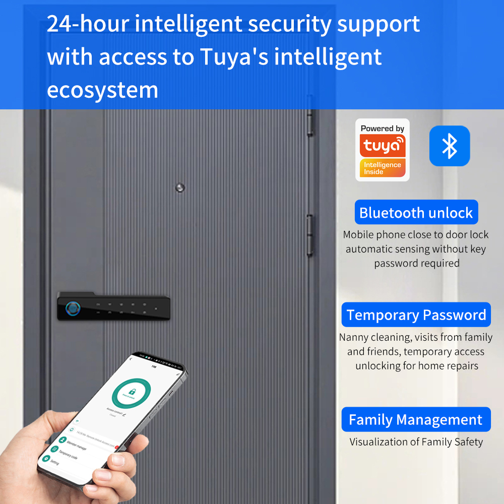 Minimalist Electronic Fingerpr - đánh giá và giá Smart Garden Door Lock