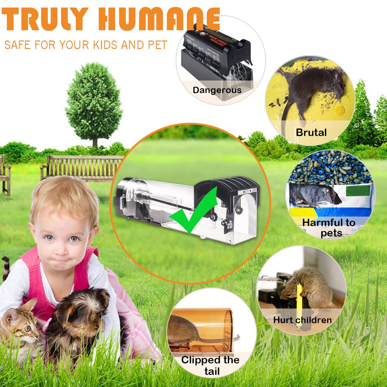 Safe Firm Humane Reusable Plas - đánh giá và giá Smart Garden Products