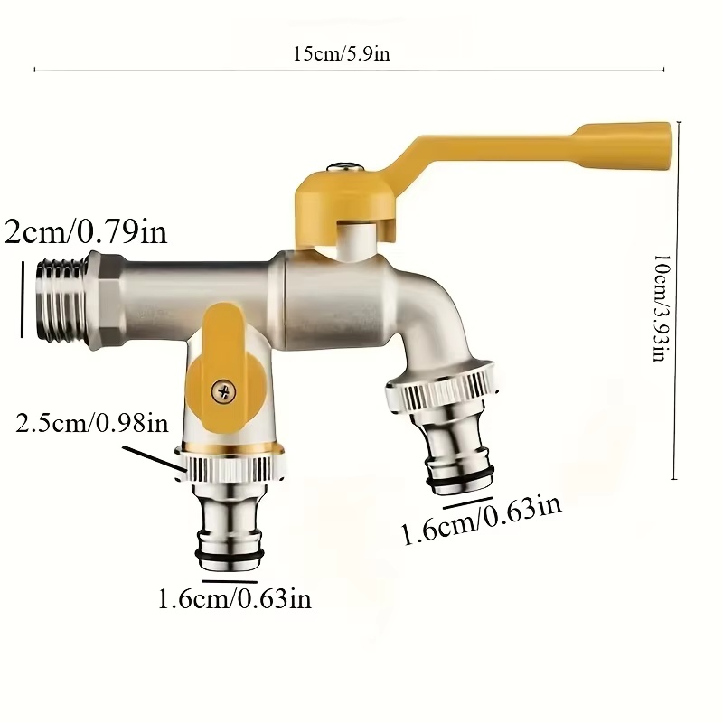 Double outlet garden hose fauc - đánh giá và giá Smart Garden Kitchen