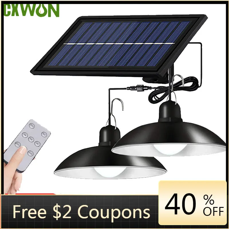 Double Head Solar Pendant Ligh - đánh giá và giá Smart Garden Sheds