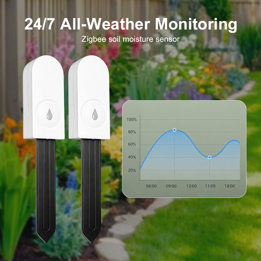 Zigbee 3.0 Soil Moisture Senso - đánh giá và giá Smart Garden Nursery