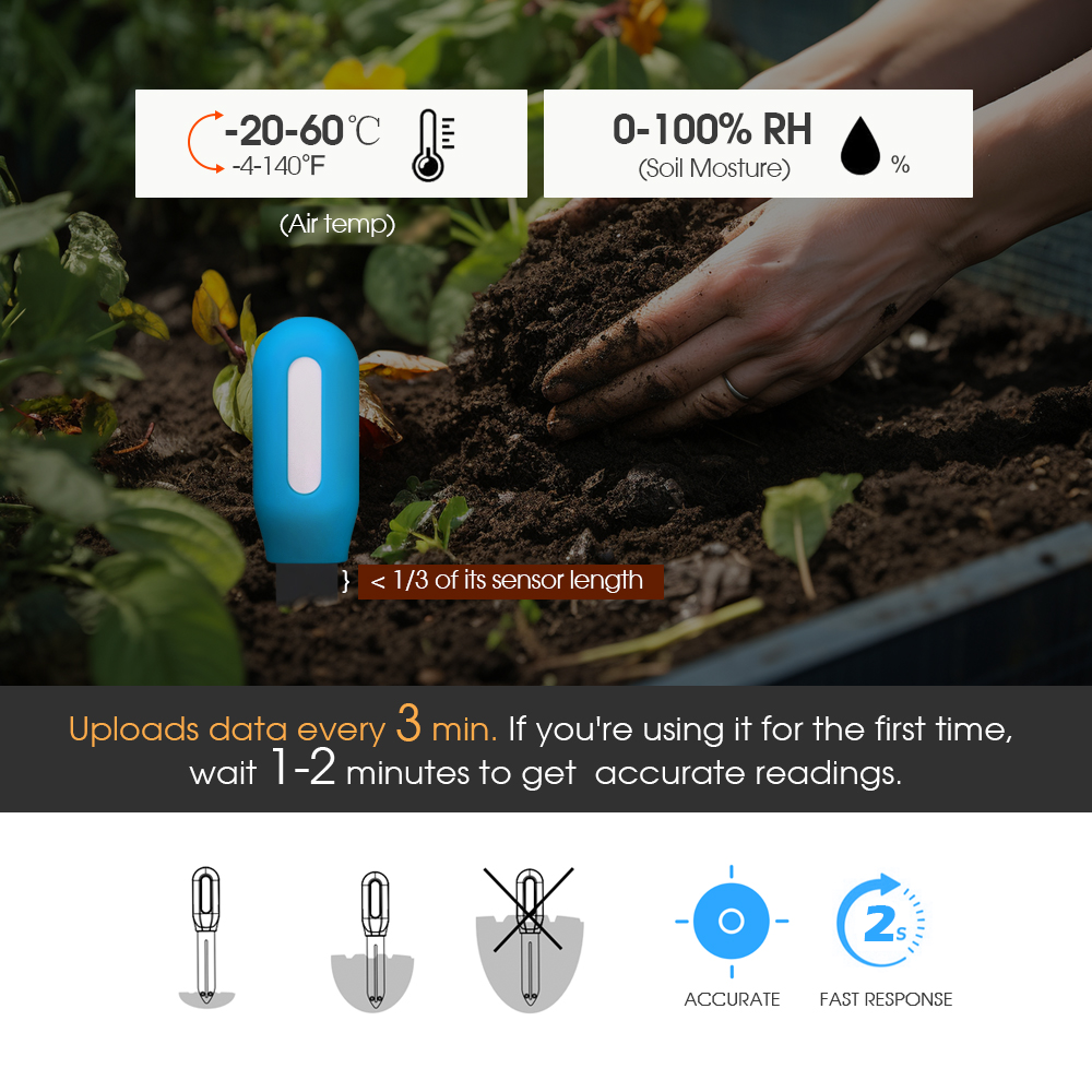 1PCS Tuya Zigbee Soil Sensor H - đánh giá và giá Smart Garden Sensors