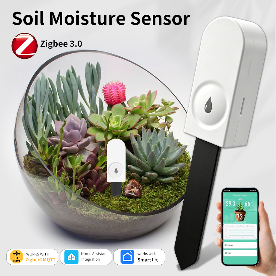 Smart ZigBee Soil Moisture Sen - đánh giá và giá Smart Garden Products