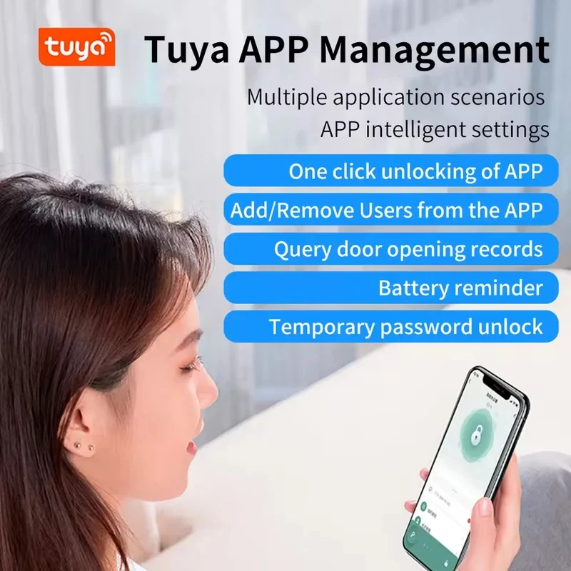 Tuya App Bluetooth Smart Finge - đánh giá và giá Smart Garden Door Lock