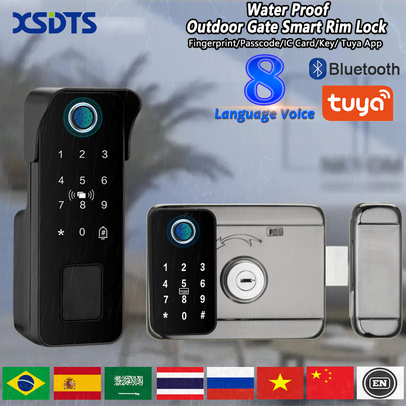 Waterproof Smart Door Lock Fin - đánh giá và giá Smart Garden Door Lock