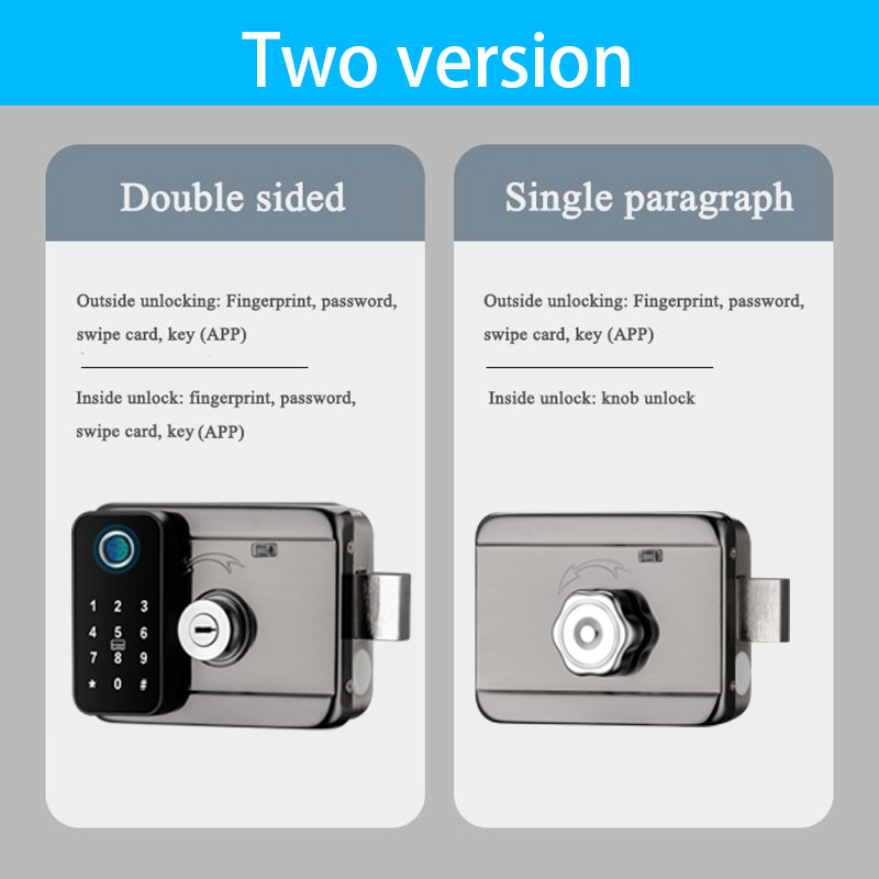 Waterproof Smart Door Lock Fin - đánh giá và giá Smart Garden Door Lock