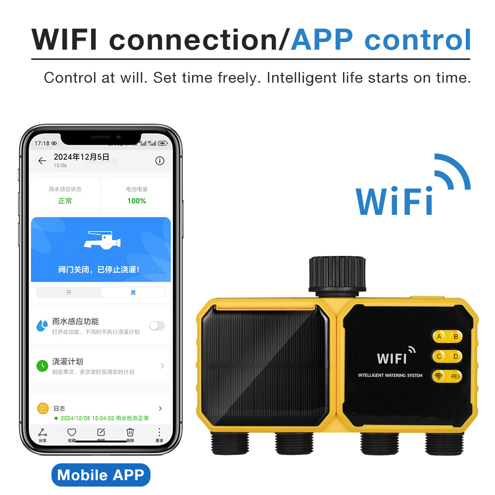WiFi Solar Irrigation Timer 1/ - đánh giá và giá Smart Garden Nursery