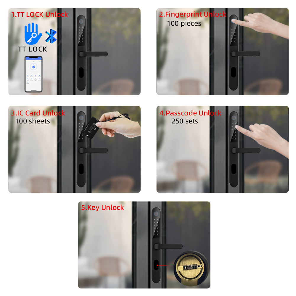 RAYKUBE DQ09 IP68 Waterproof B - đánh giá và giá Smart Garden Door Lock