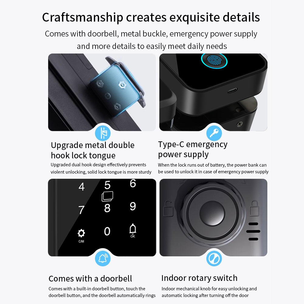 Multifunctional Smart Glass Do - đánh giá và giá Smart Garden Door Lock