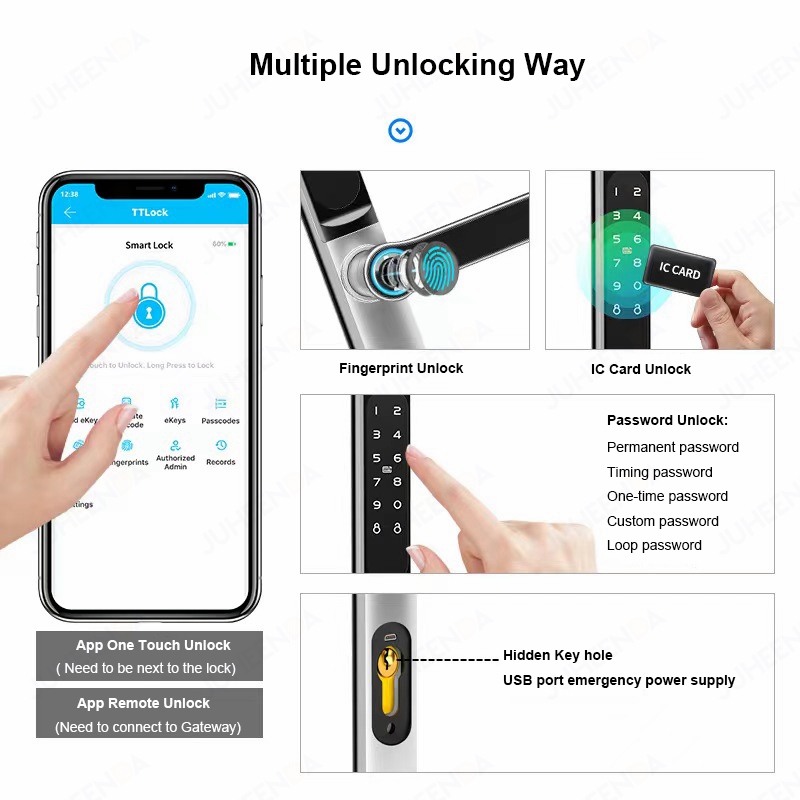 TTLock App Smart Aluminum Door - đánh giá và giá Smart Garden Door Lock